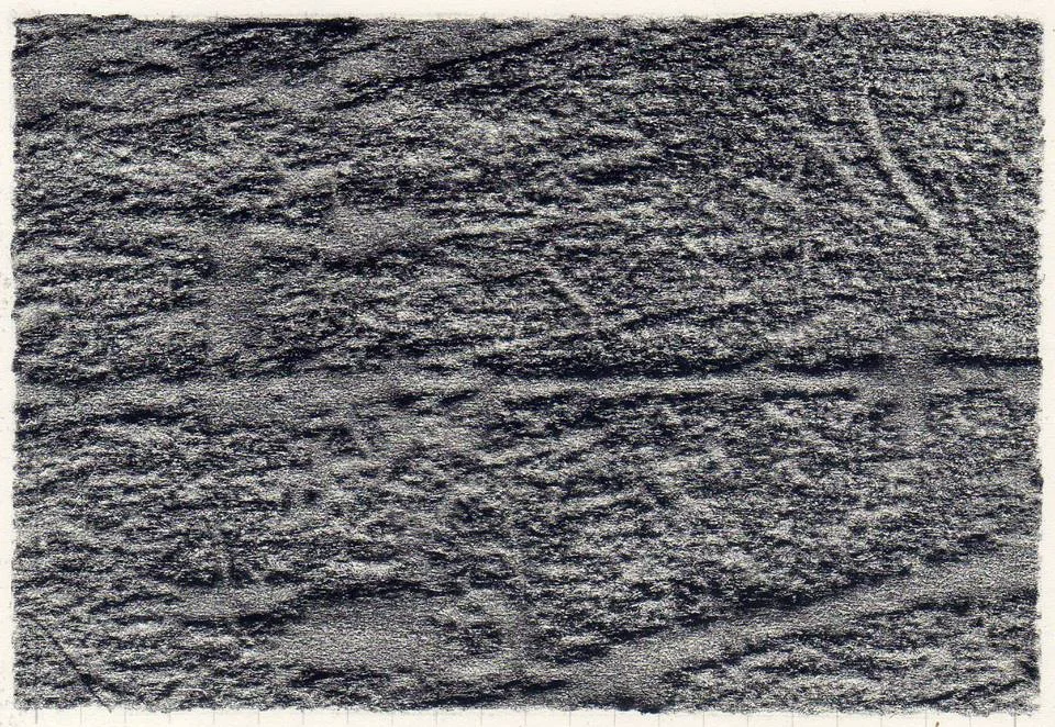 Cătălin Ilie, I talked to the wall and the wall was impressed (Studies for a better understanding), 2015-2016, drawing and sound installation, mixed-media