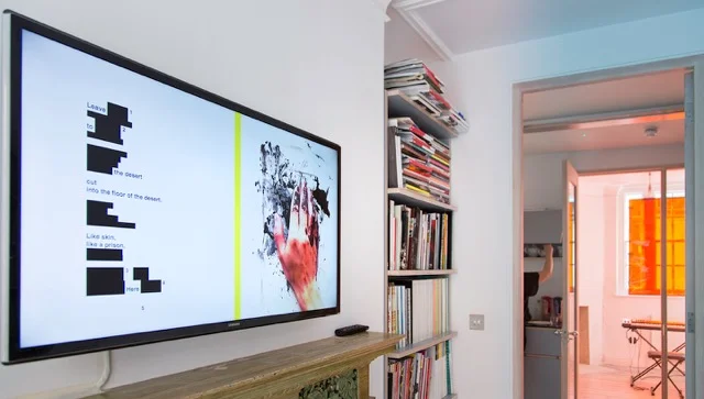 Alex Mirutziu - Where is the poem?, video, 2013, photo by Pari Naderi