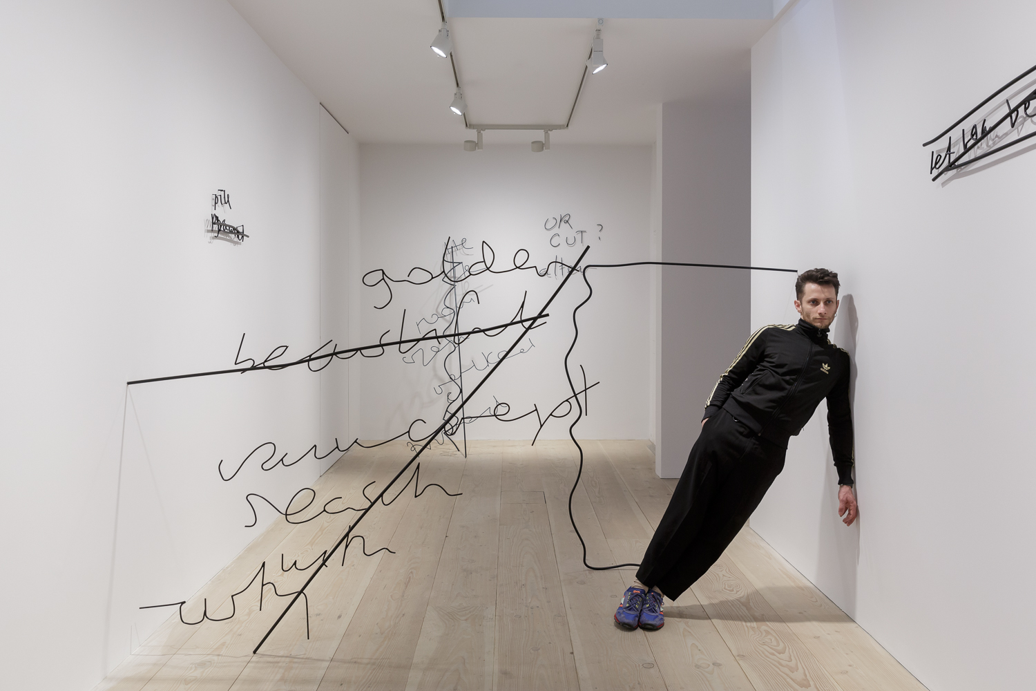 Alex Mirutziu, Between too soon and too late, 2018. Installation view, Delfina Foundation, London. Photo Tim Bowditch. Courtesy Delfina Foundation and European ArtEast Foundation.