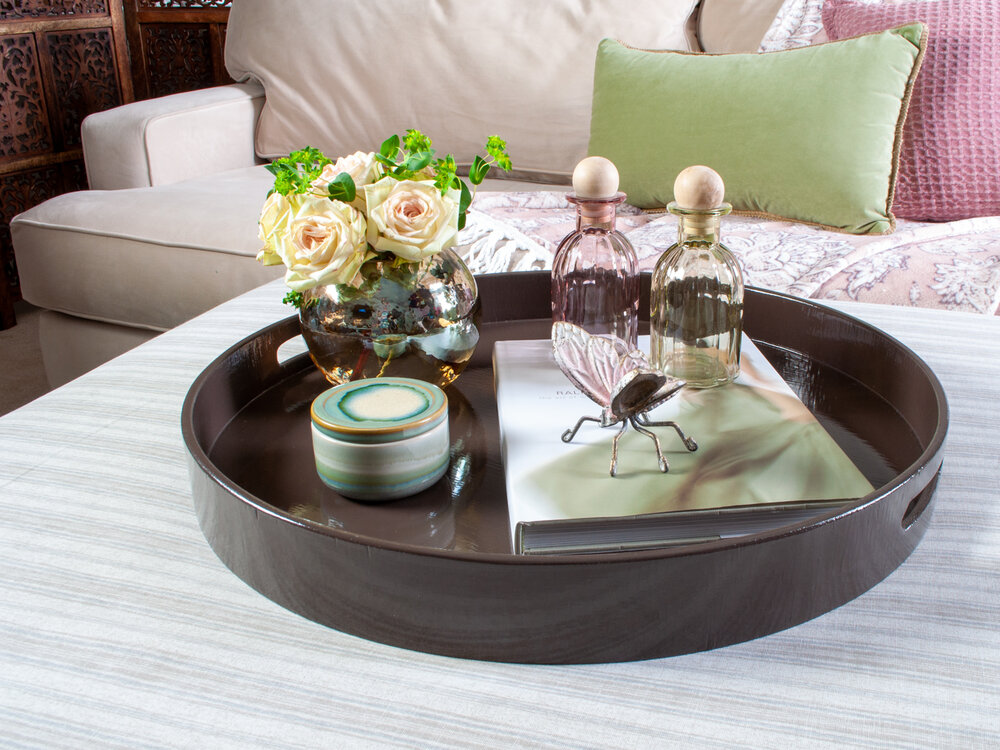 Extra Large Round Coffee Table, Large Circular Coffee Table Tray