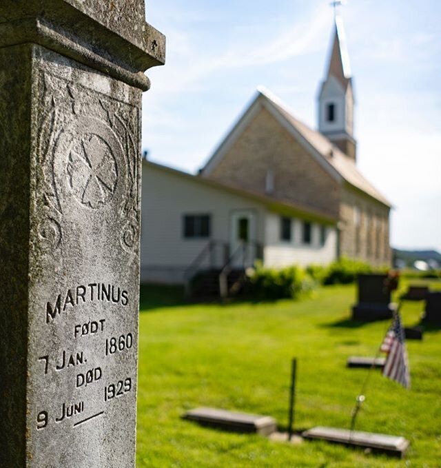 Norwegian graves at Skogdalen Lutheran Church in Westby, Wisconsin #scandinavianamerican #nordicamerican