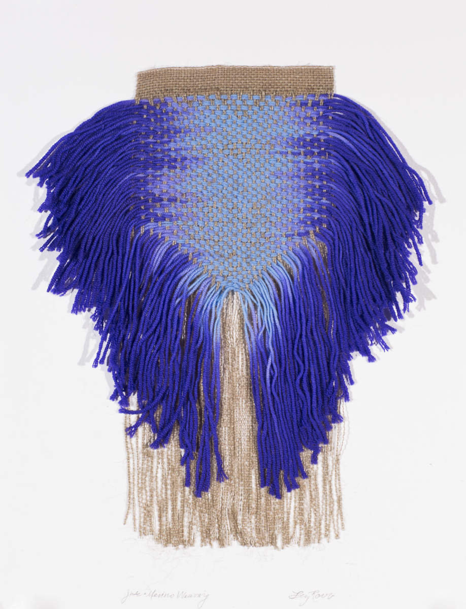 Blue Merino Weaving, 2013
