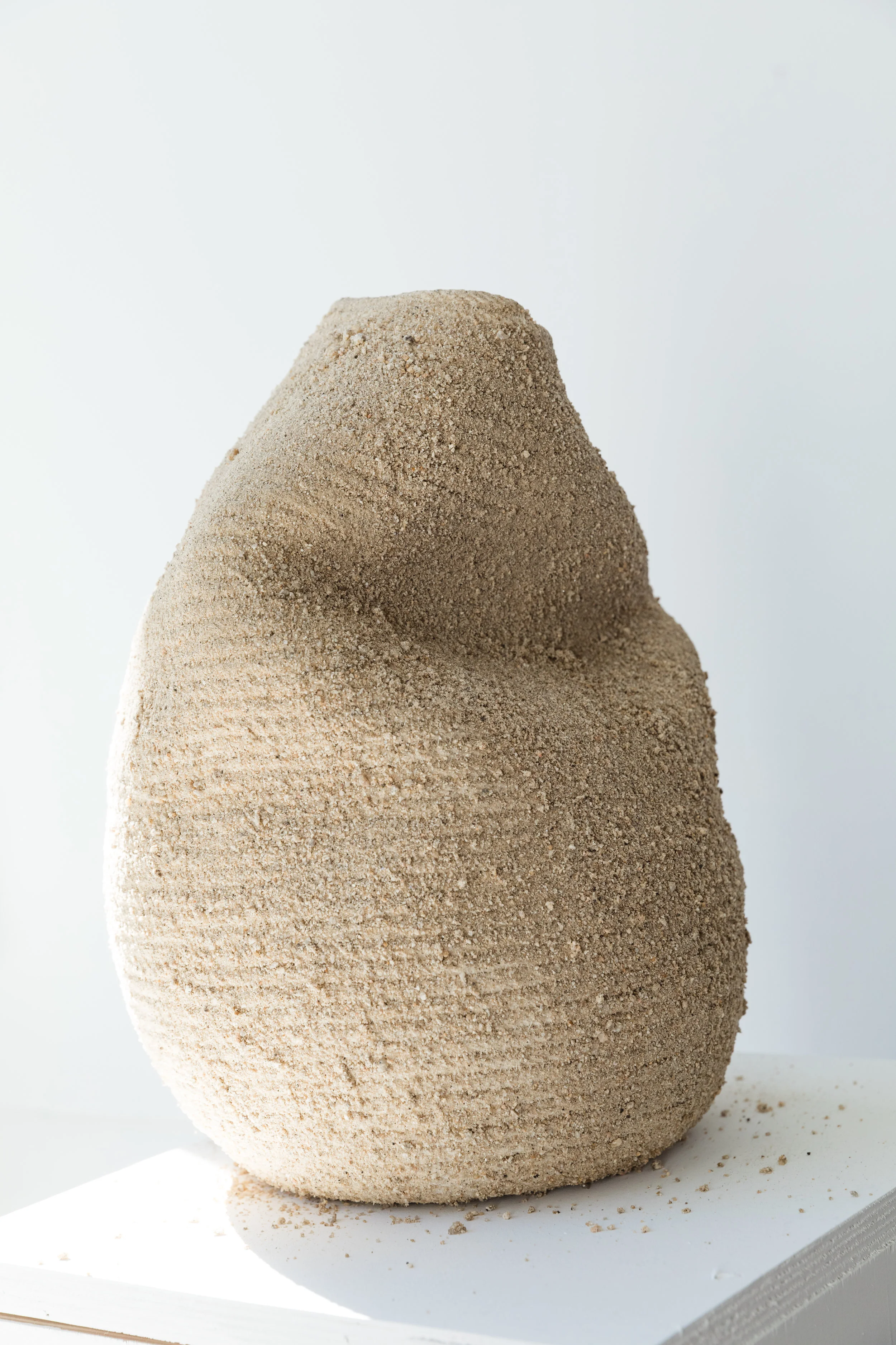 Desert Vessel II , 2017, cotton, earth pigments, 14 x 20 inches