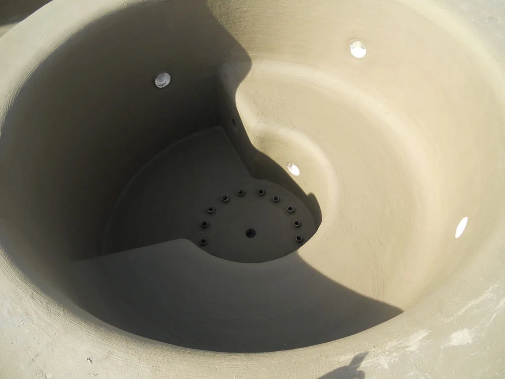 montaggio Piscina in cantiere