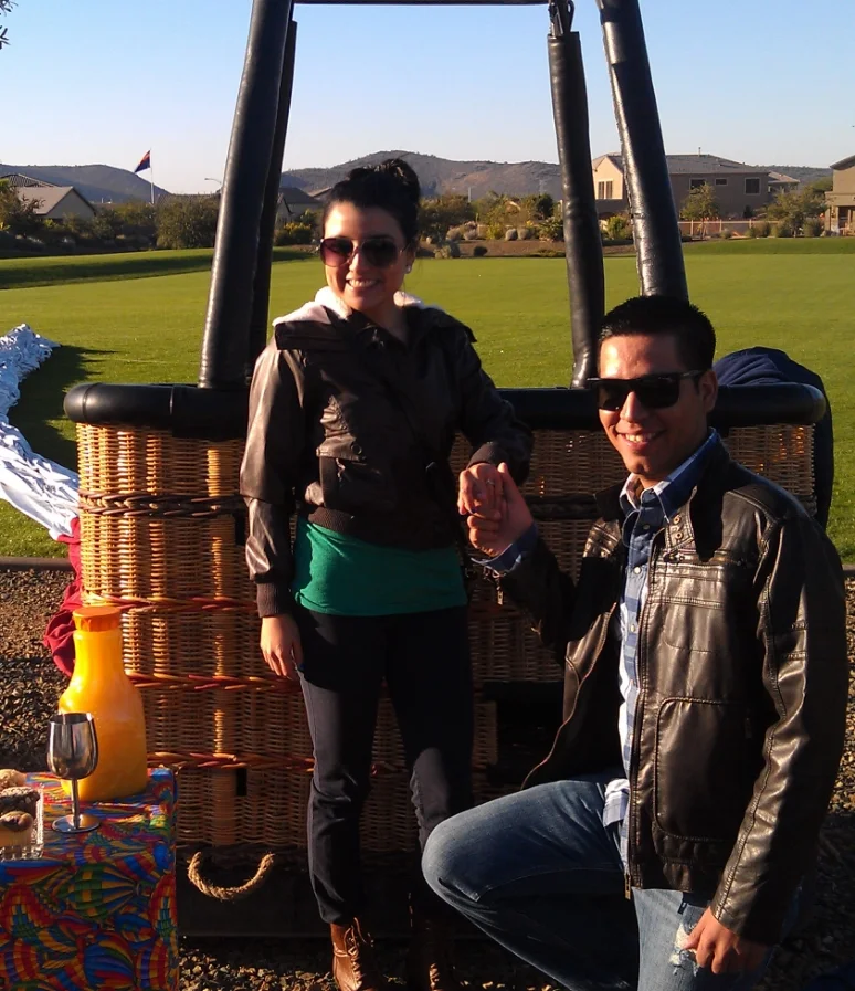 A private hot air balloon ride is the perfect way to propose, celebrate an anniversary, or special occasion.