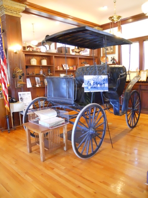 THE FIDDYMENT FAMILY CARRIAGE CURRENTLY ON DISPLAY AT THE CARNEGIE MUSEUM
