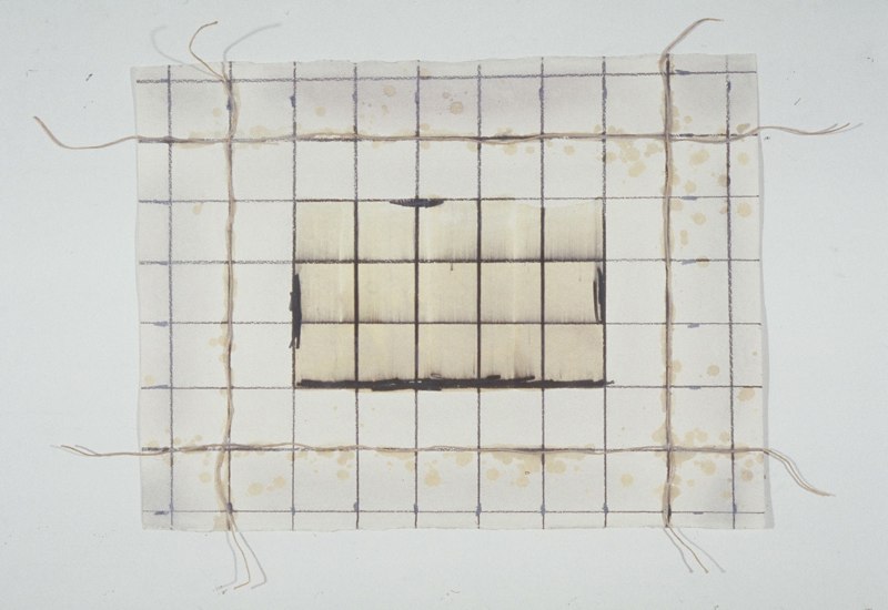 Untitled, 1983, graphite, wax, string on paper, 22x30.jpg