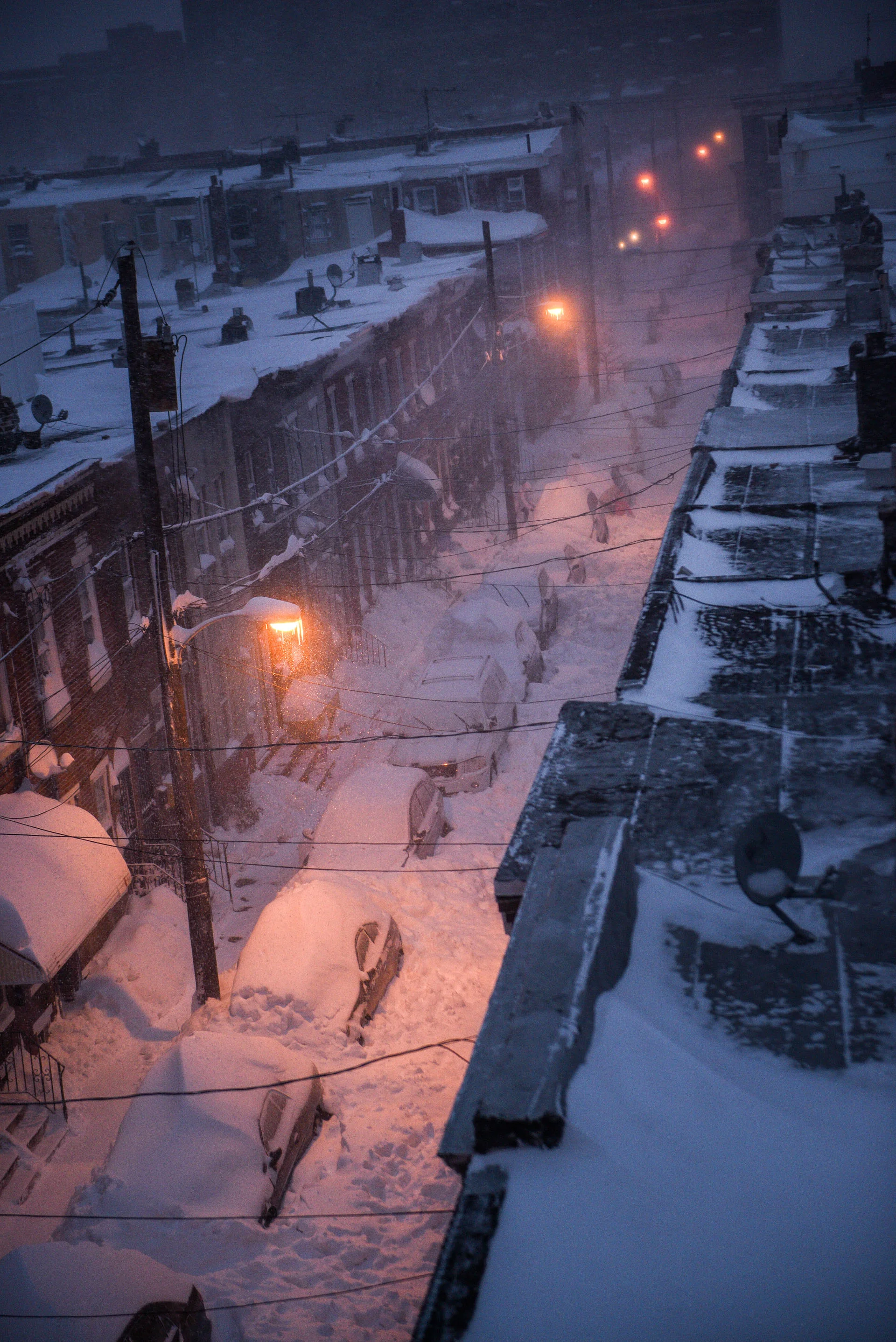 My block on Wilder St. in South Philly, where I definitely did not almost drop my camera from the roof. Definitely2 not me. 