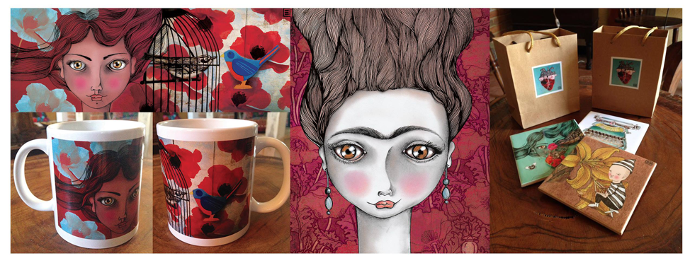  Examples of Elvira's artwork. 