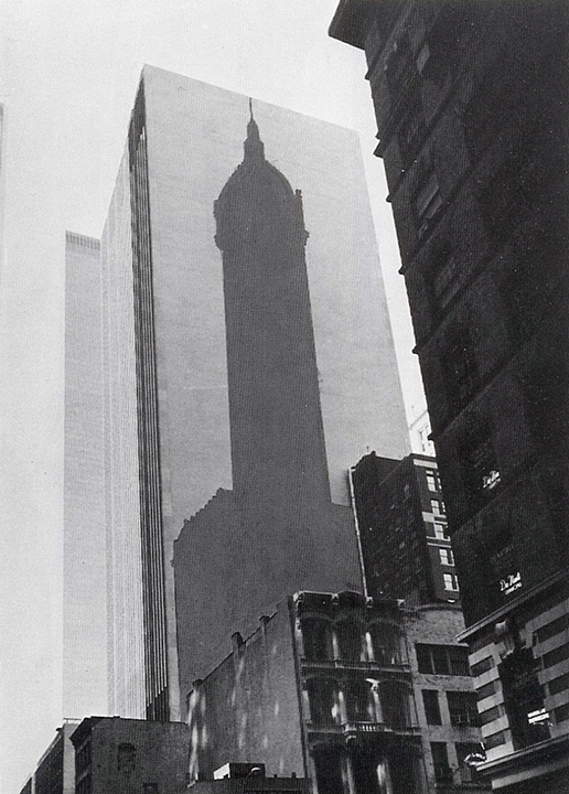 Proposal for Shadow of the Singer Building Where It Stood on Lower Broadway New York, NY. (1975)