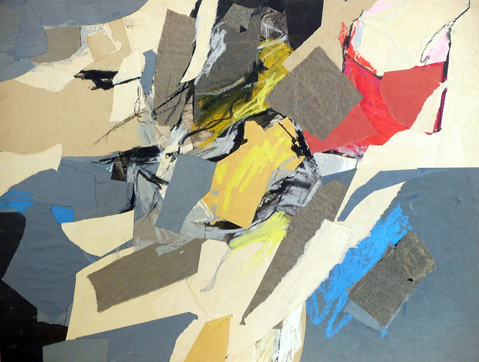     Abstract Collage&nbsp;  (1960)      collage on paper,&nbsp;  30" x 36"  