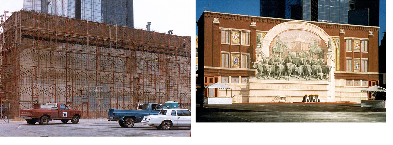 Homage to Chisholm Trail, Sundance Square Fort Worth, TX. (1985)