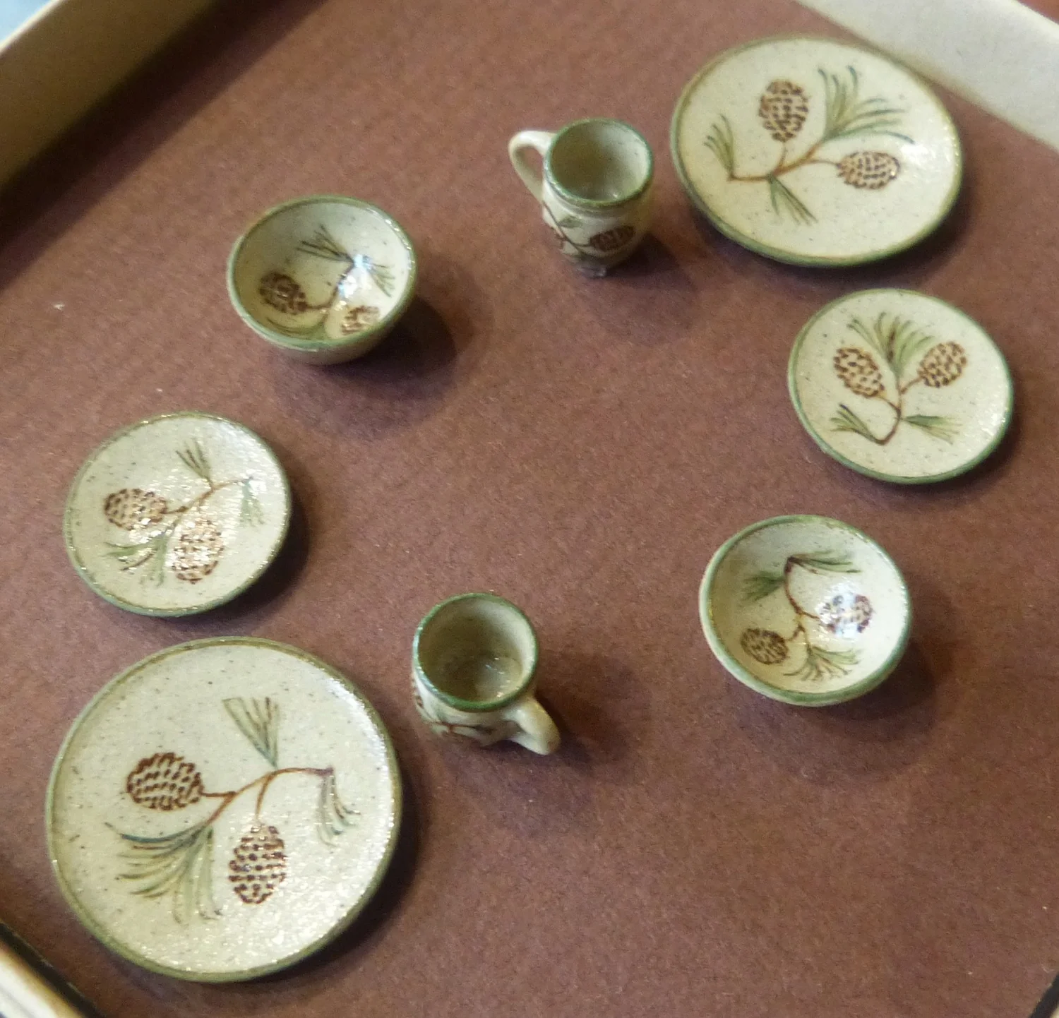 Pine Cone Dinnerware Set (Two-Piece Place Setting)  Graber | Found
