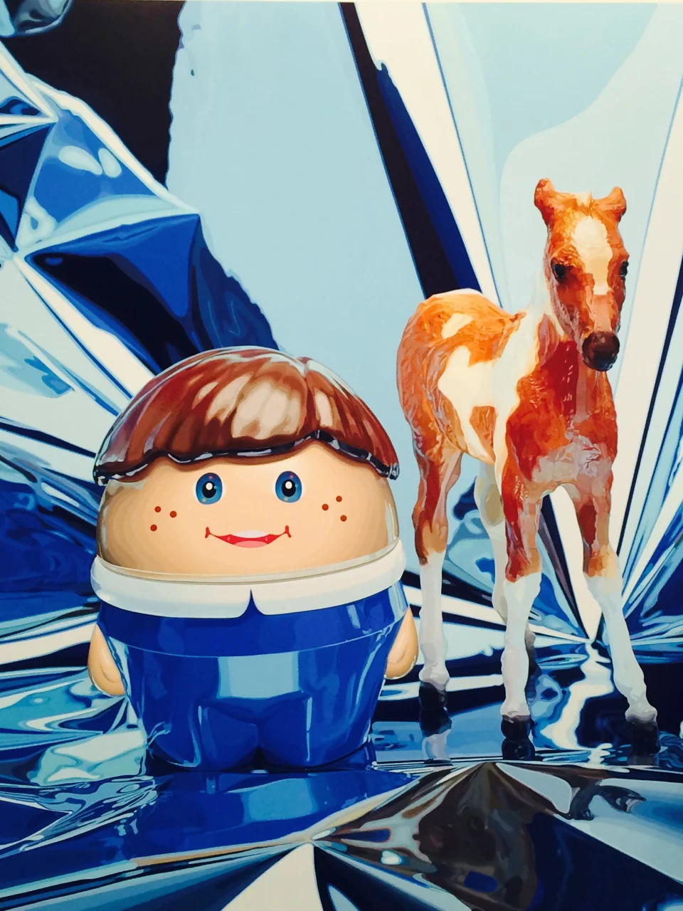 Jeff Koons Boy With Pony (oil on canvas)