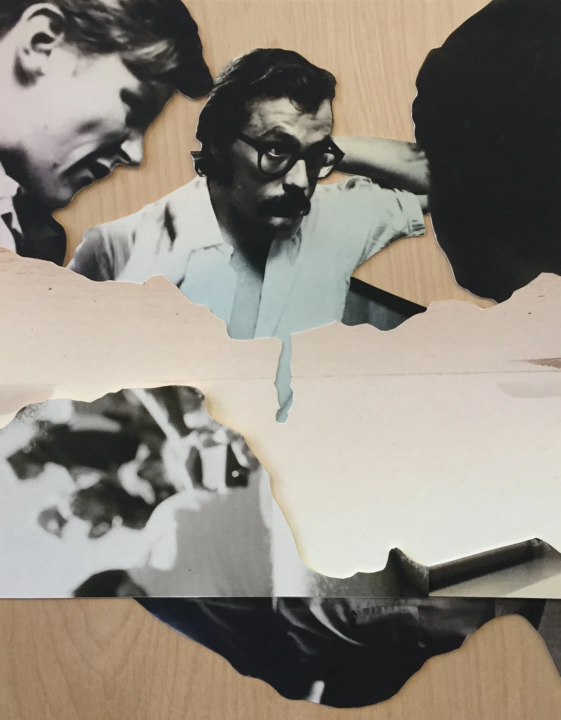 Mount Desert - 2015 - Collage on wood panel