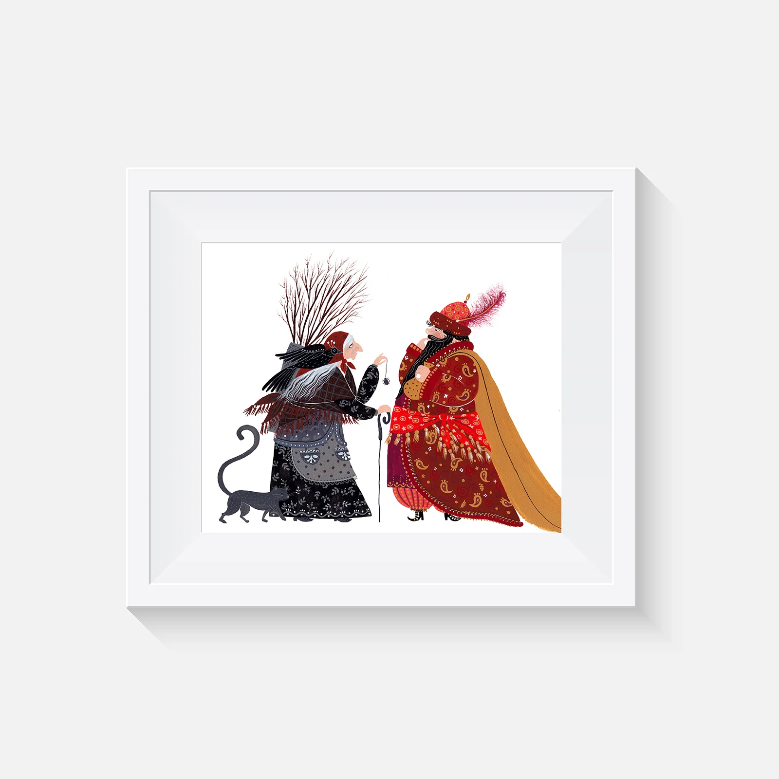 Selling her Spider framed.jpg