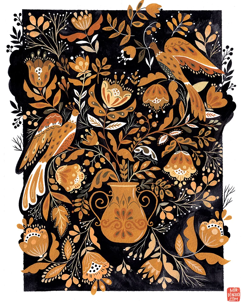 2018_06_Golden Garden Birds by dinara mirtalipova.jpg