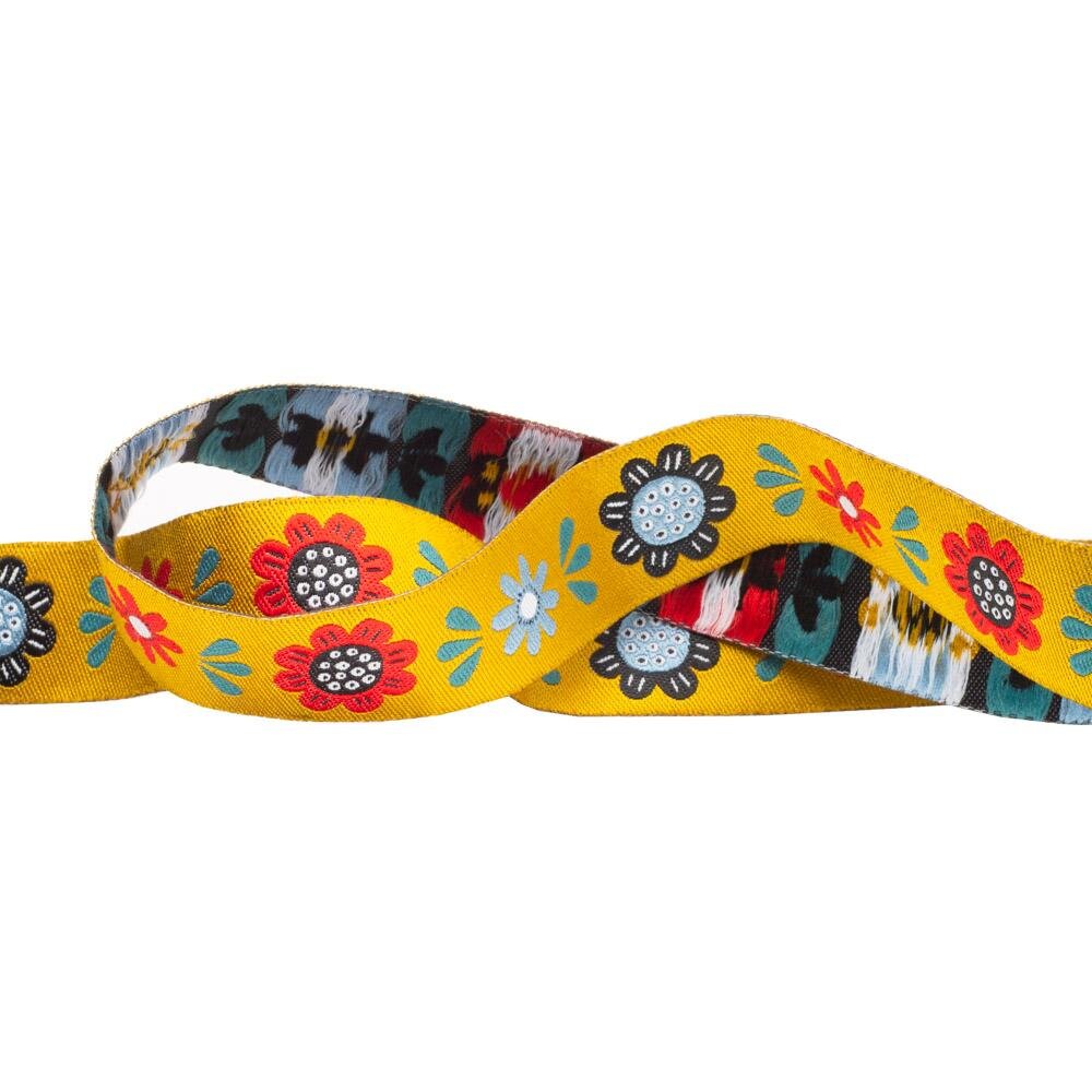 Folk Small Birds Ribbon 78 by yard