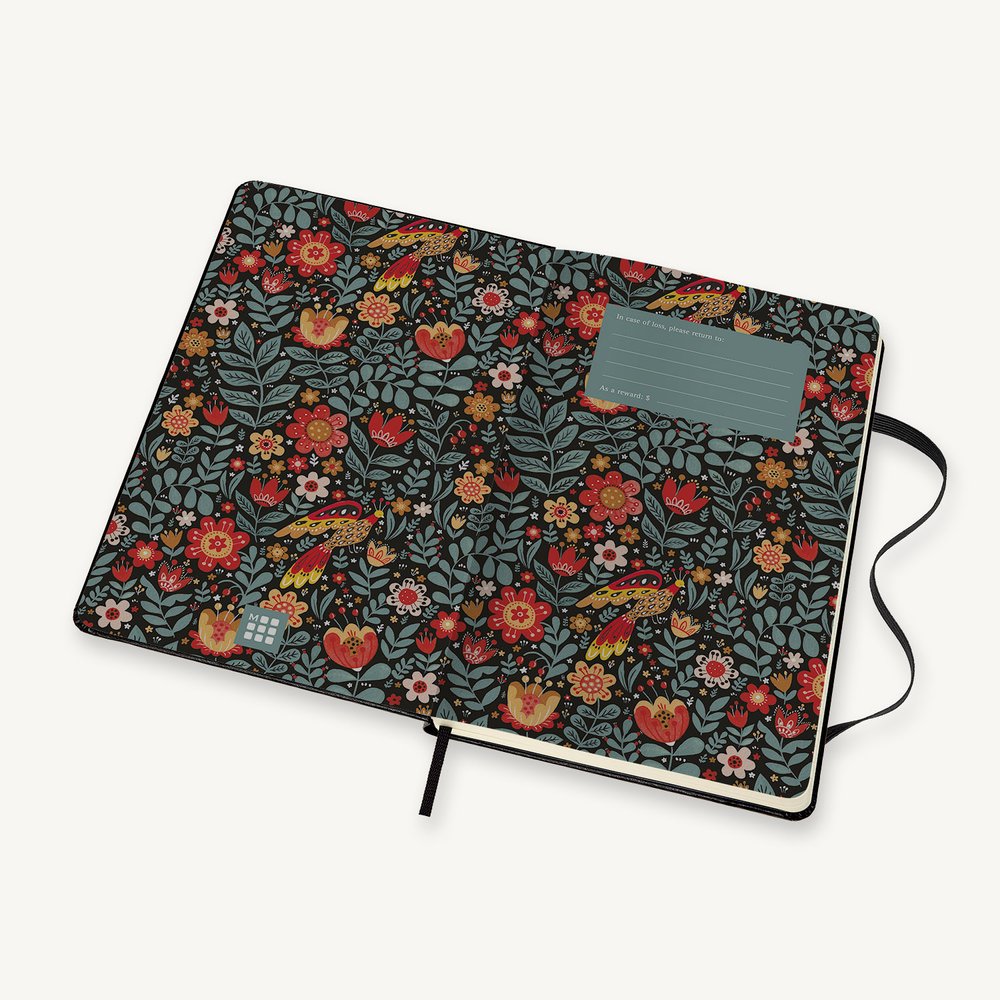 Layflat Journal Notebook, Moleskine Style with Art Cover