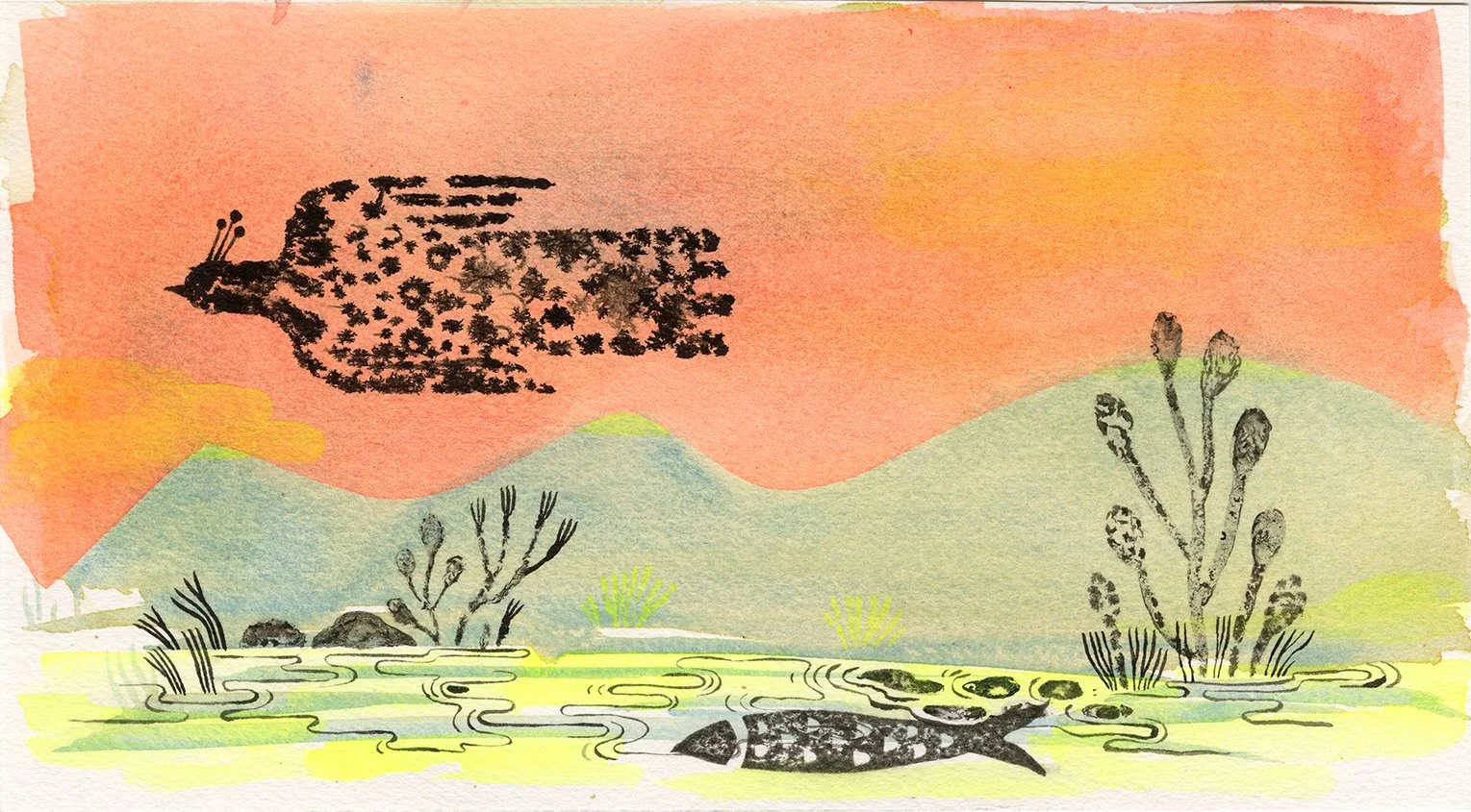 Lemon Landscapes an Illustration by Dinara Mirtalipova www.mirdinara.com