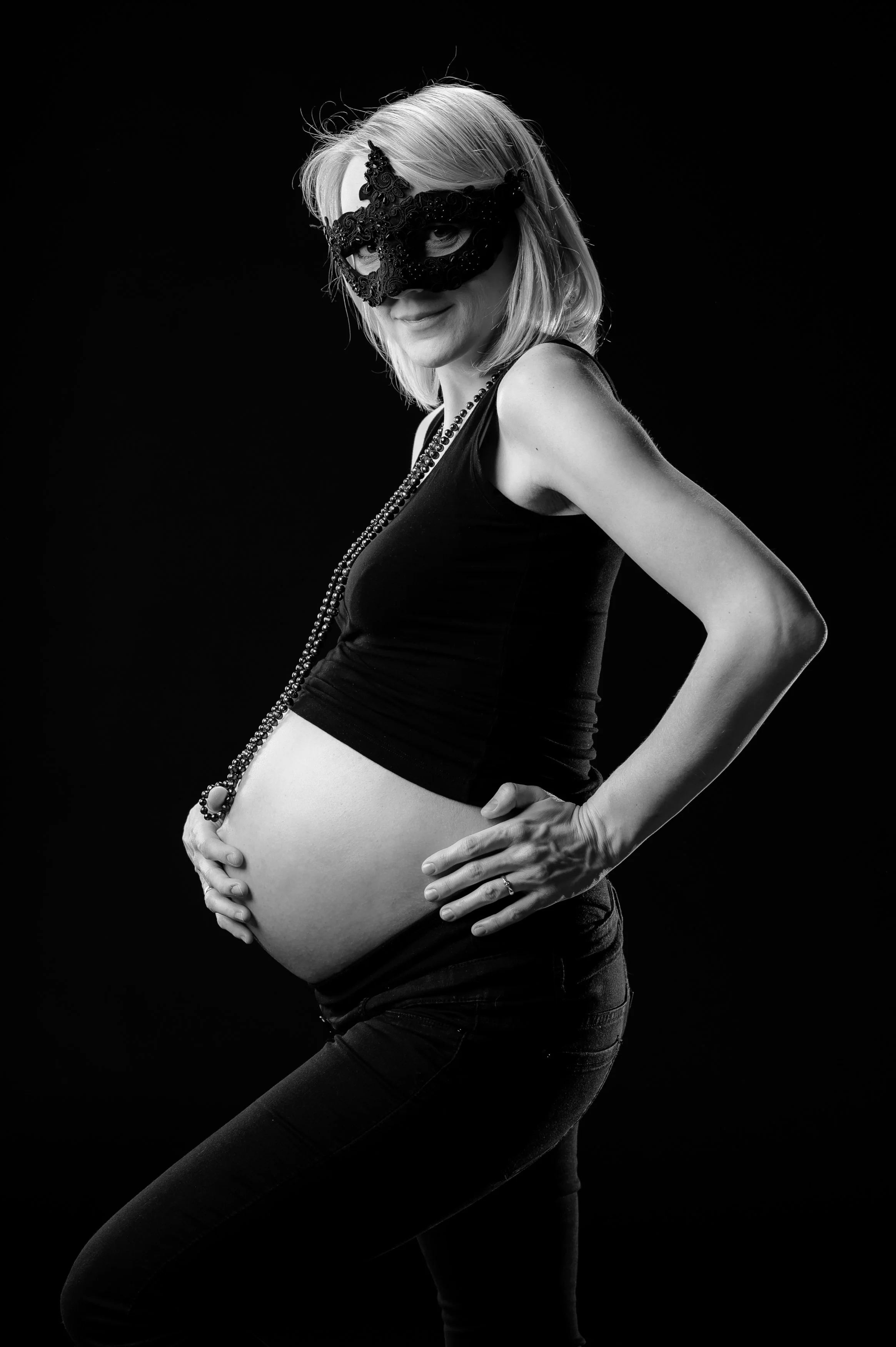 Sesja brzuszkowa w studio