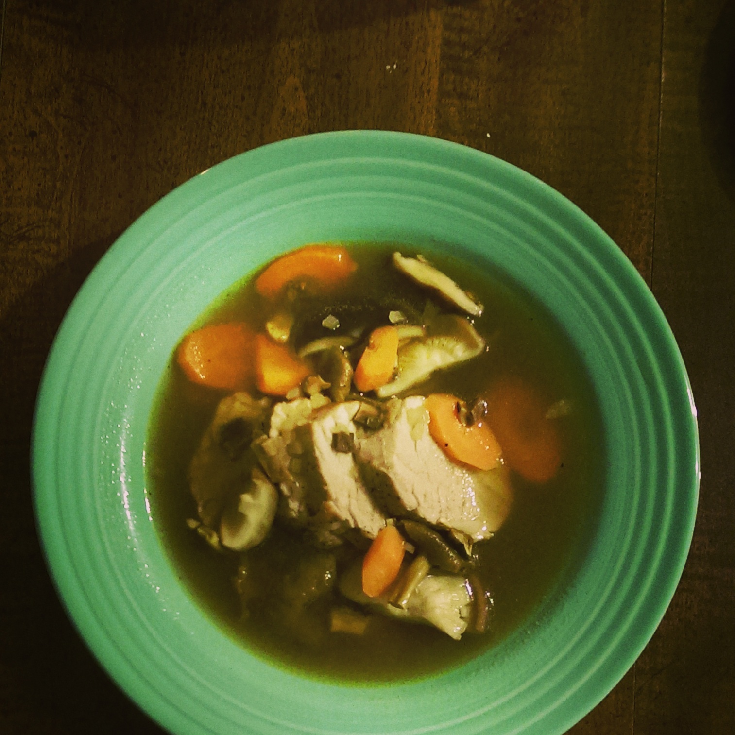 Pork Tenderloin with Porcini Broth