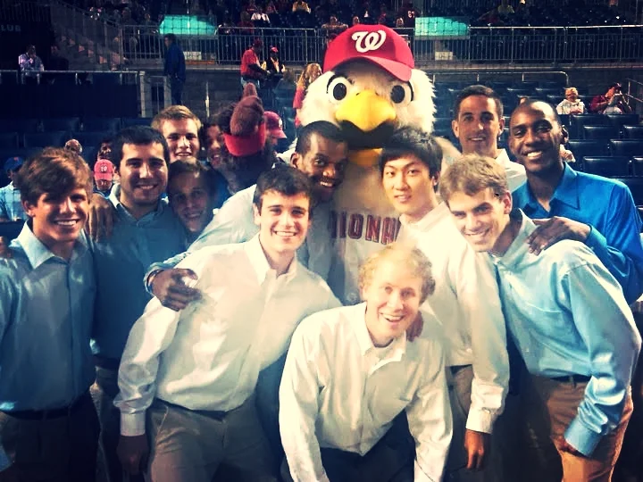 The Hullabahoos after singing the National Anthem at an Orioles Game in '10