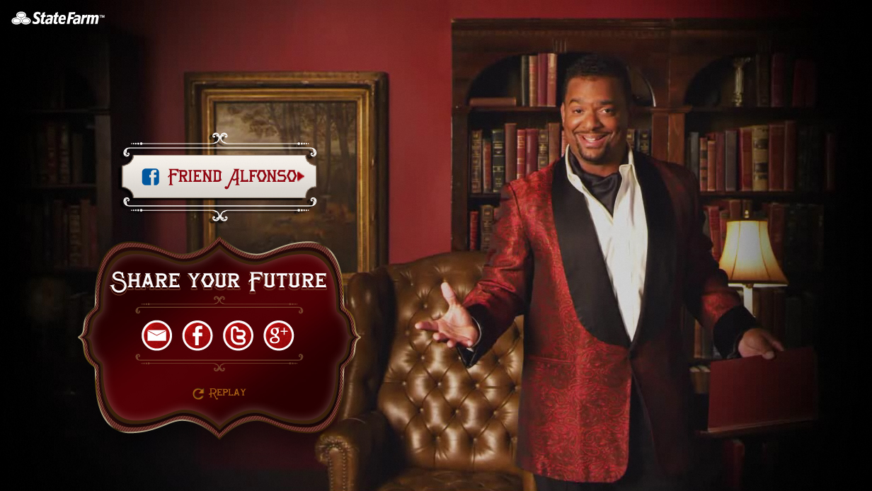 Alfonso's Friendship: At the end, you could become real Facebook friends with your narrator, Alfonso Ribeiro from the future.