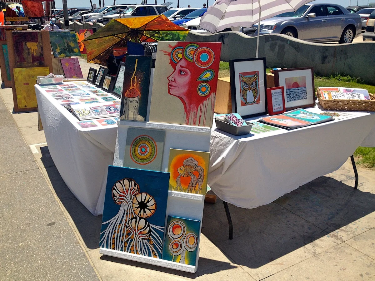 My Venice table setup display on May 2nd, 2014.