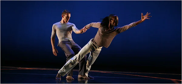 Werner Figar (left) and Fabrice Lamego in Slope of Enlightenment, photo by Marilynn K. Yee