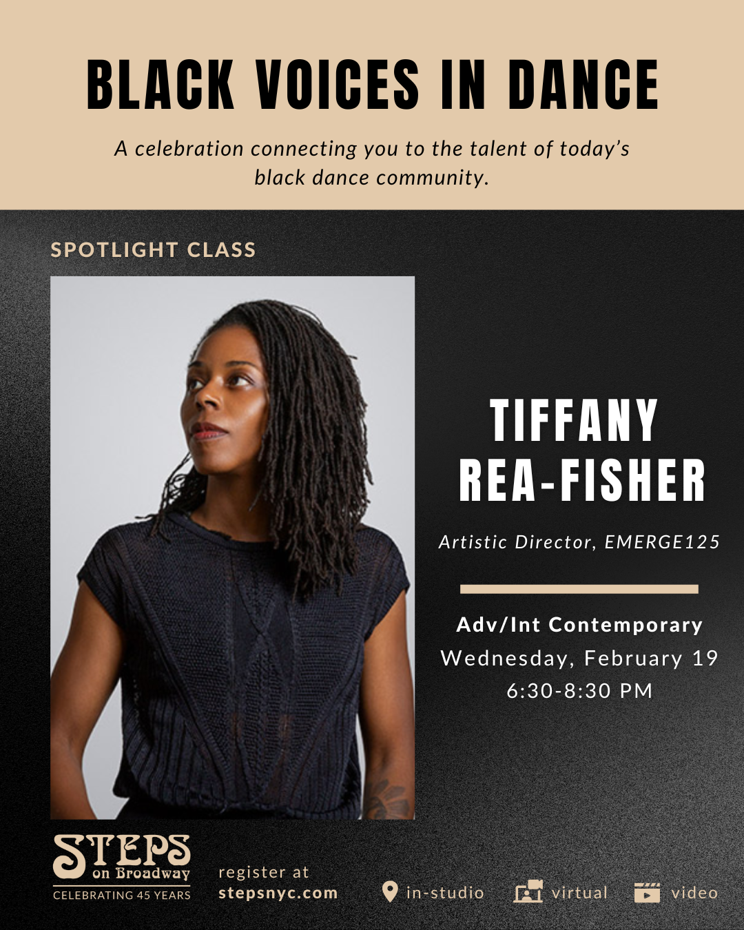 Black Voices in Dance | Steps Class