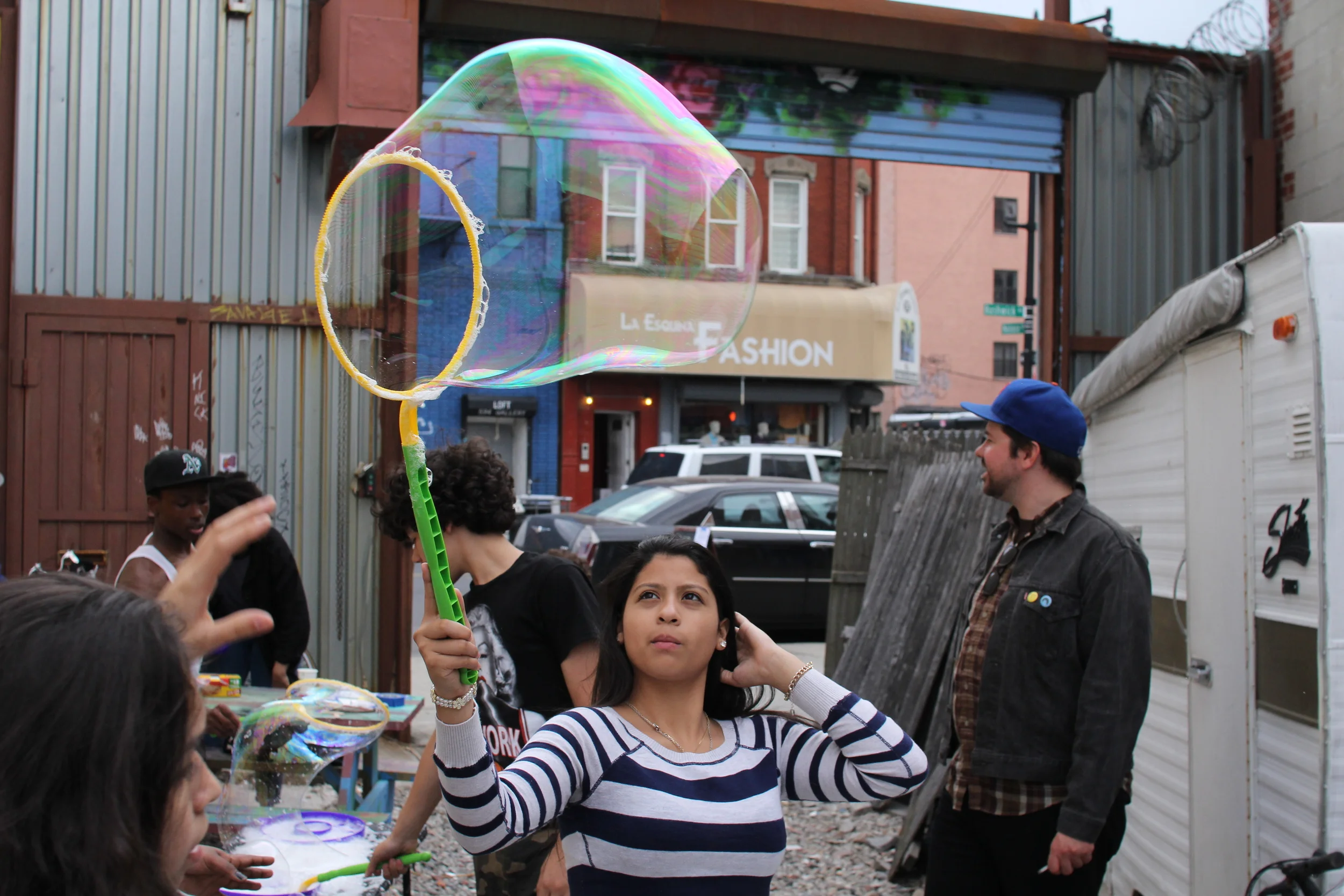 The Yard Party’s bubble perfectionist. Photo credit Andrew McFarland