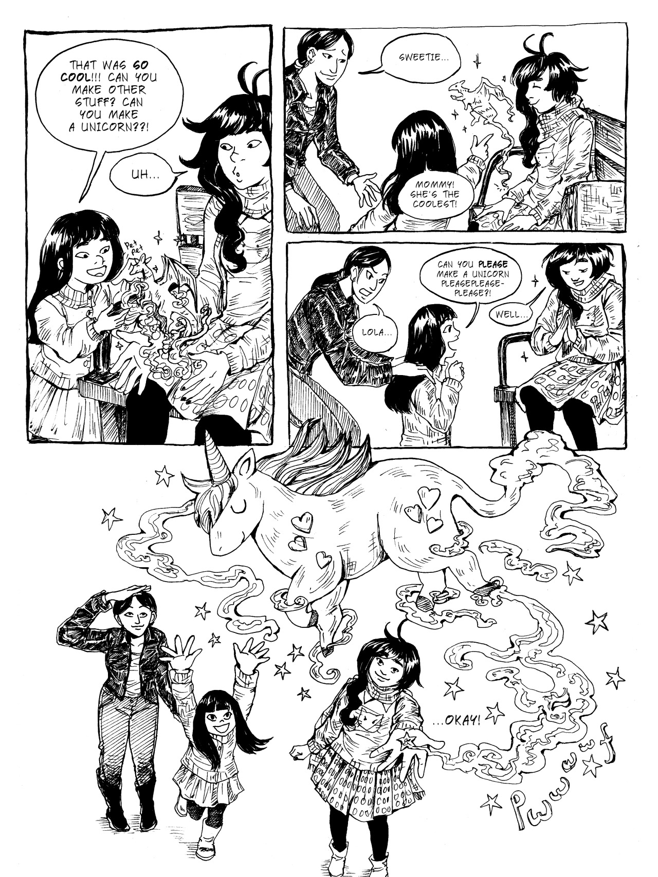 A comic strip from Wendy Xu’s blog “Angry Girl Comics.”