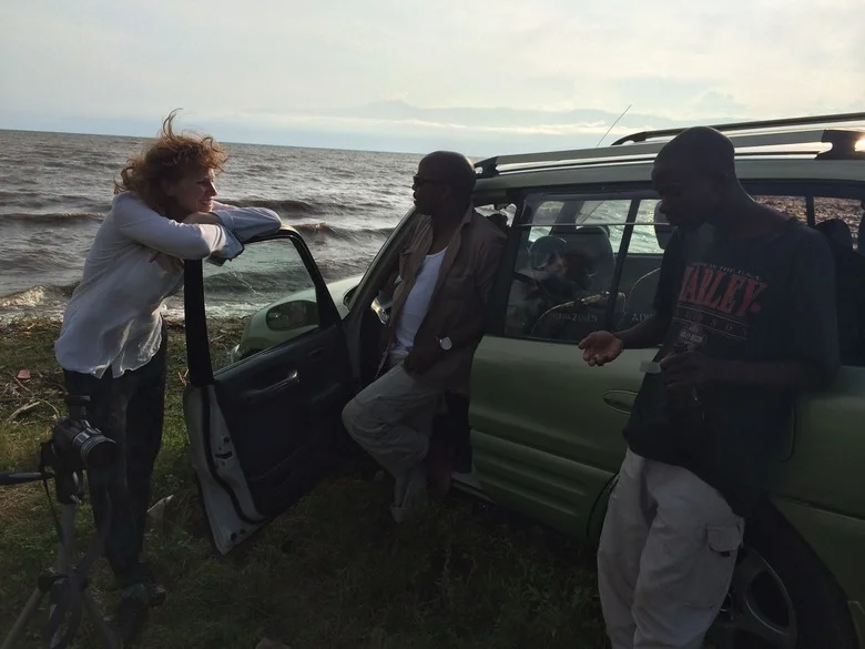 Beer and ice-cream beside Lake Tanganyika
