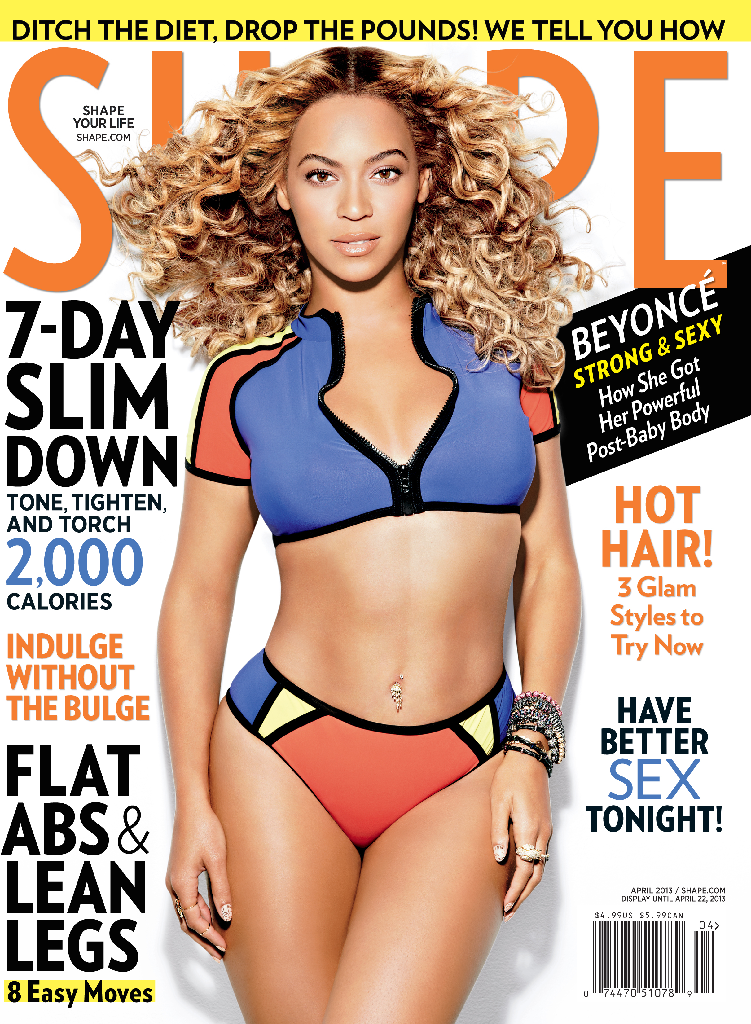 Beyonce, Shape Magazine, April 2012