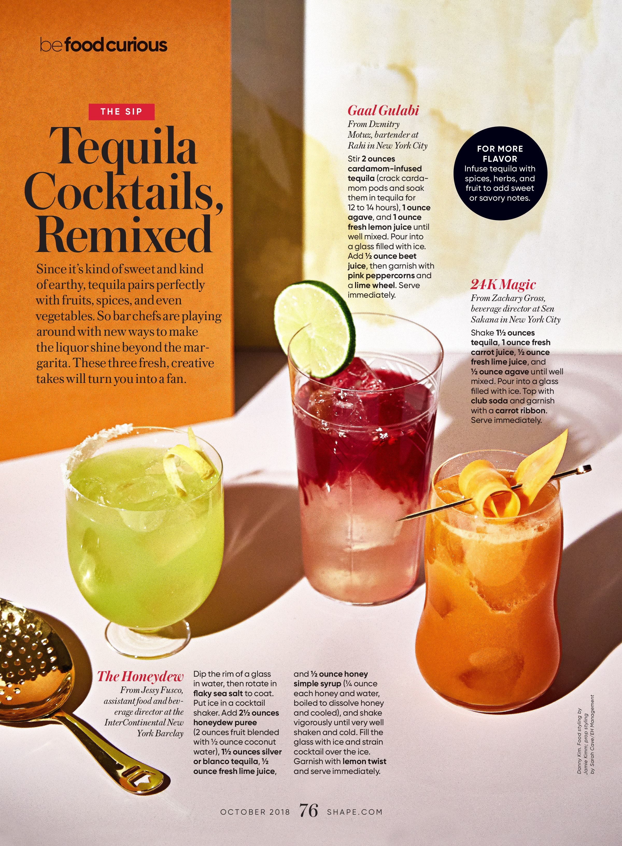 Tequila Cocktails, Remixed; October 2018