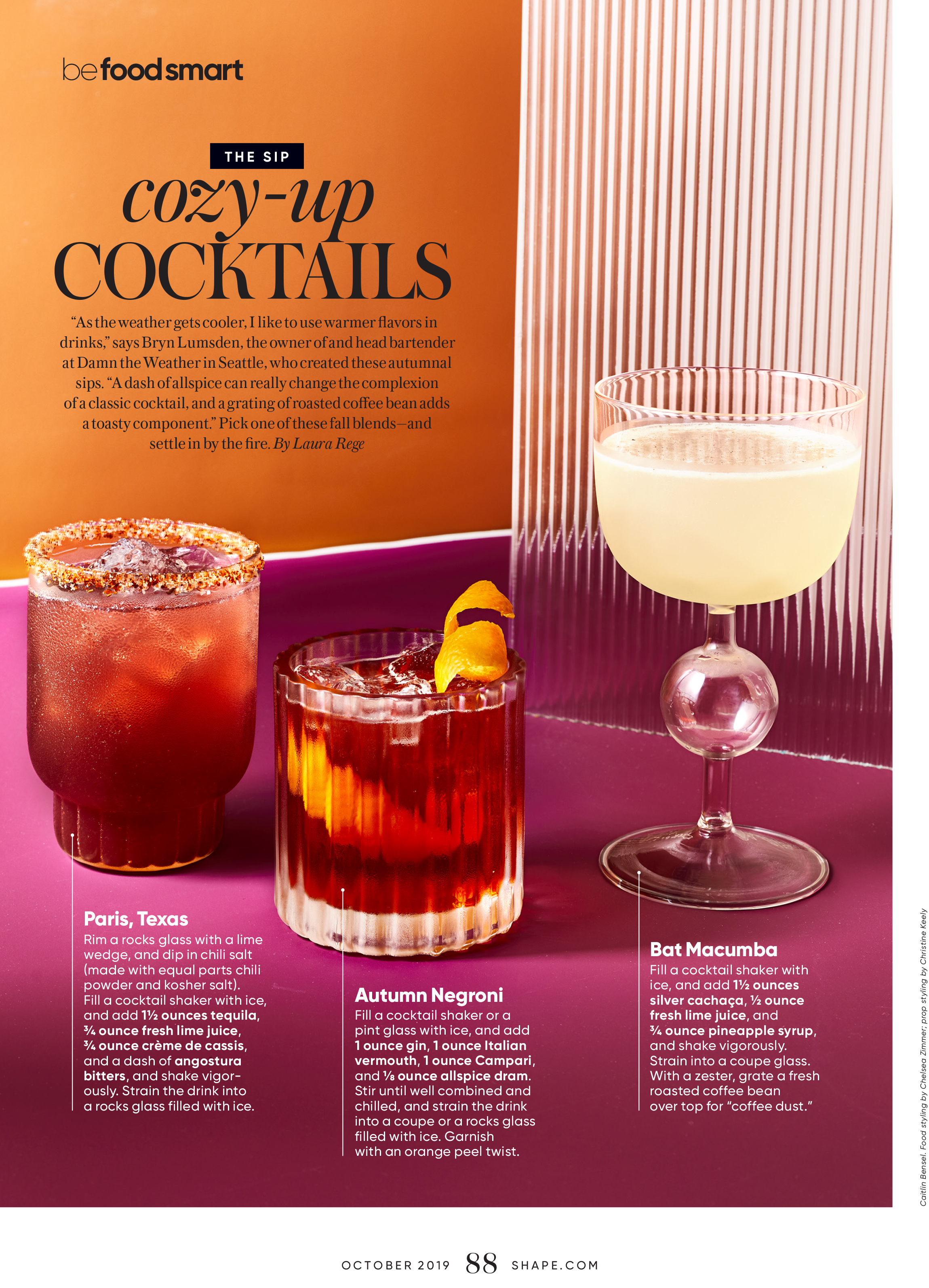 Cozy-Up Cocktails, October 2019
