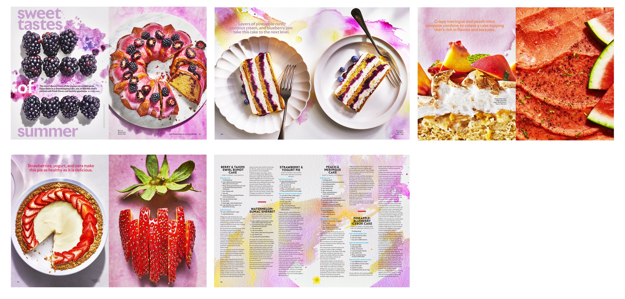 Final Photos and Layout: Food Feature- Sweet Tastes of Summer 