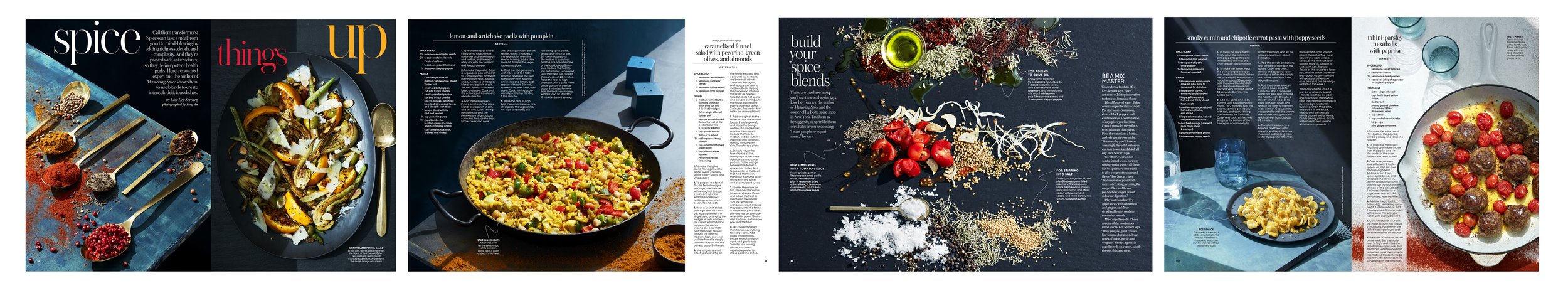 Final Photos and Layout: Food Feature- Spice Things Up