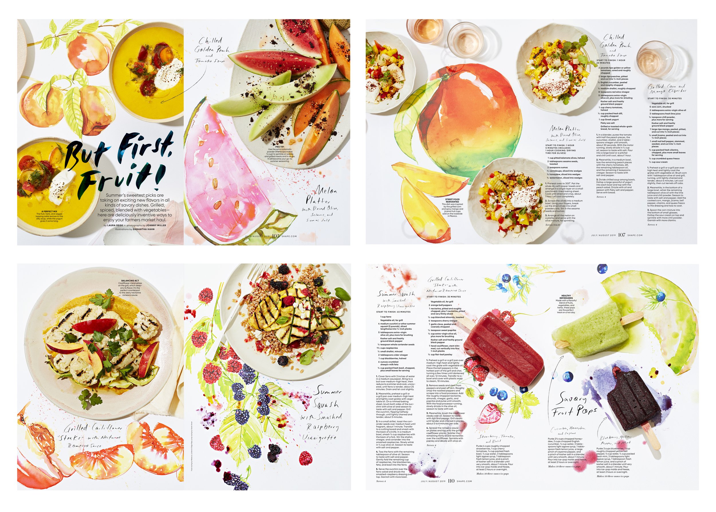 Final Photos and Layout: Food Feature- But Fruit, First!