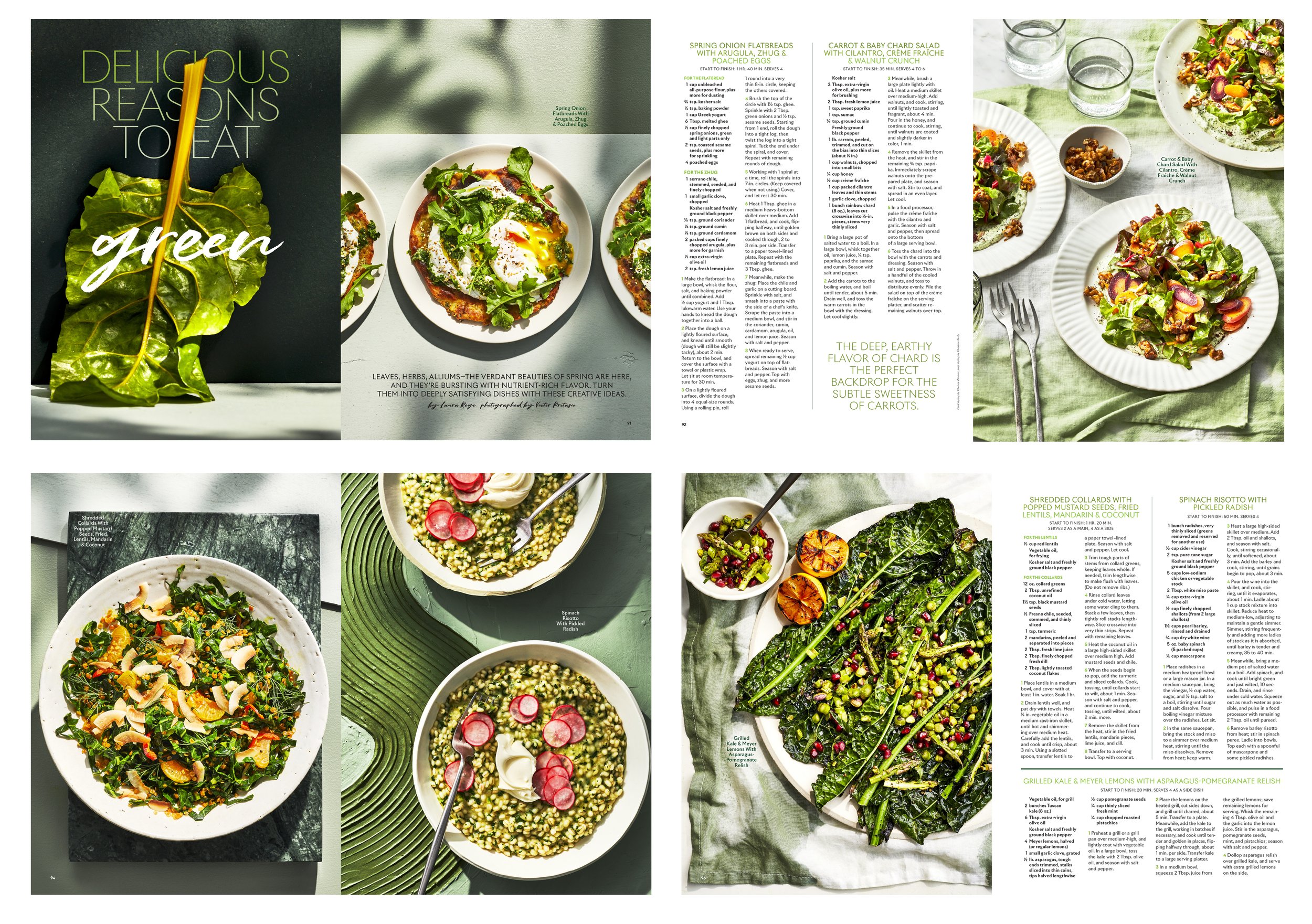 Final Photos and Layout: Food Feature- Delicious Reasons to Eat Green