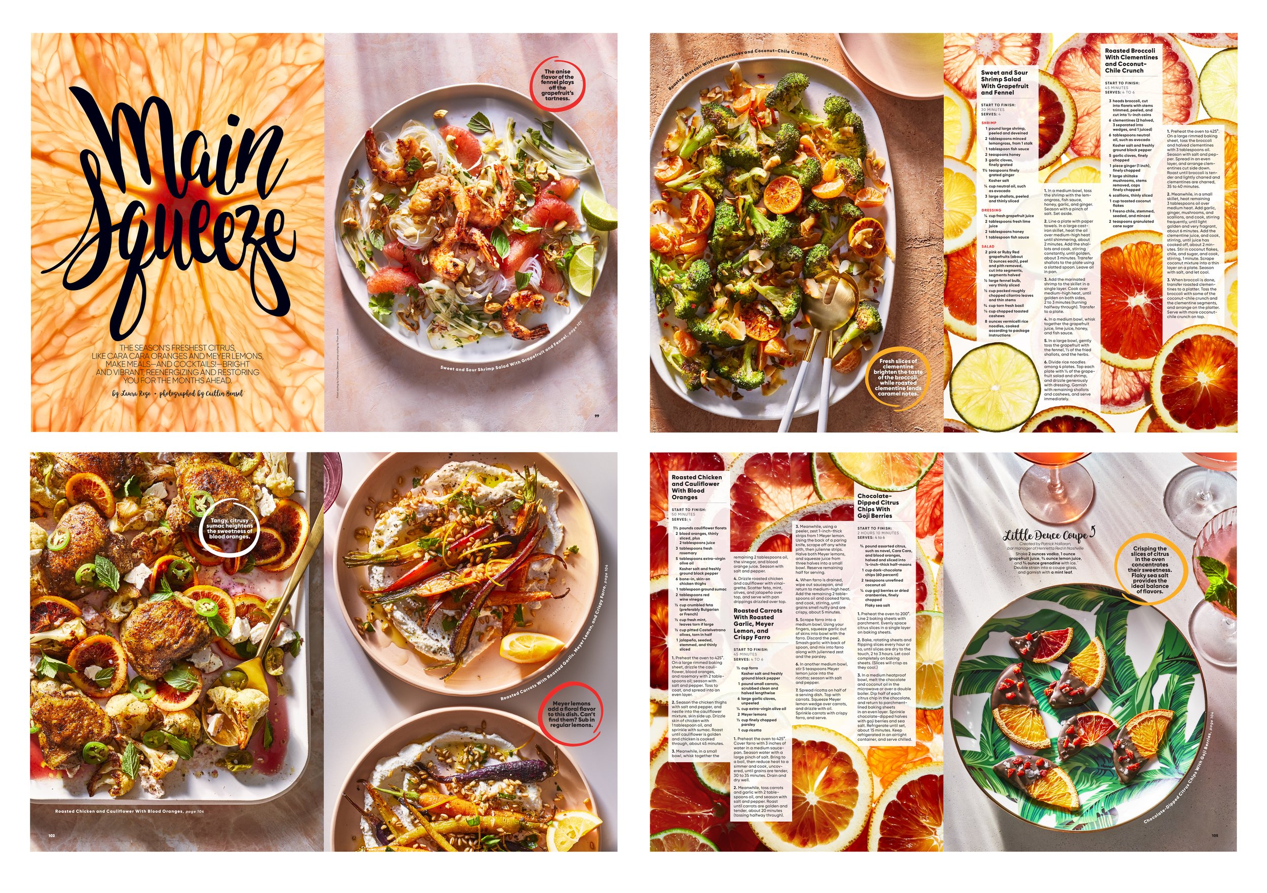Final Photos and Layout: Food Feature- Main Squeeze