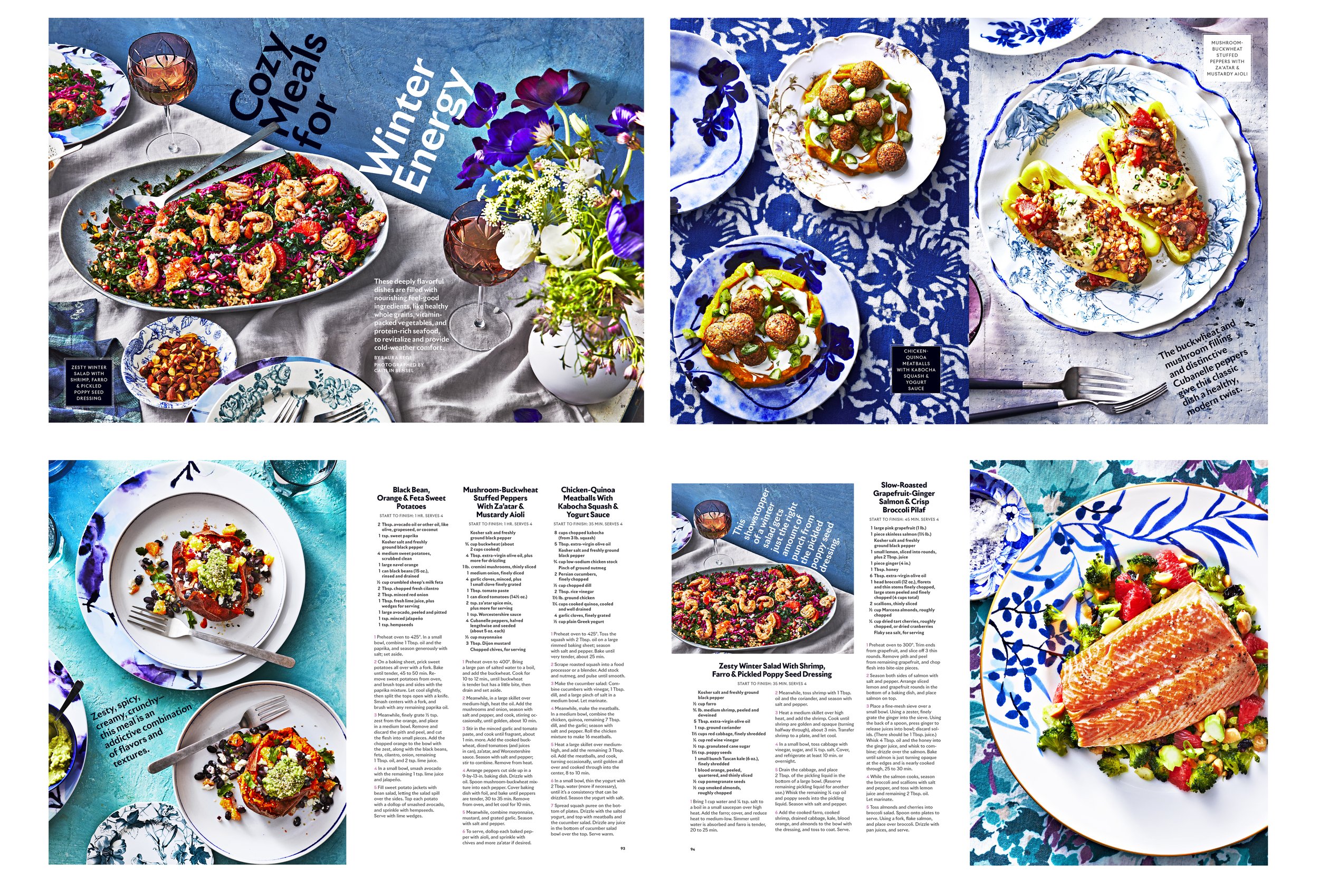 Final Photos and Layout: Food Feature- Cozy Meals for Winter Energy