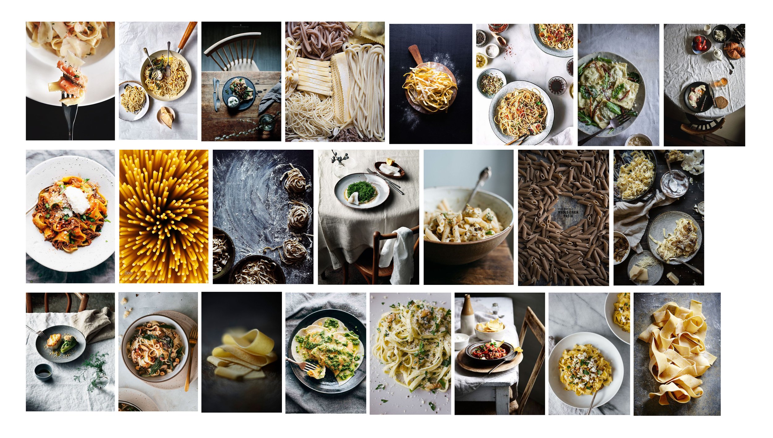 Moodboard: Food Feature- Pasta Glows Up