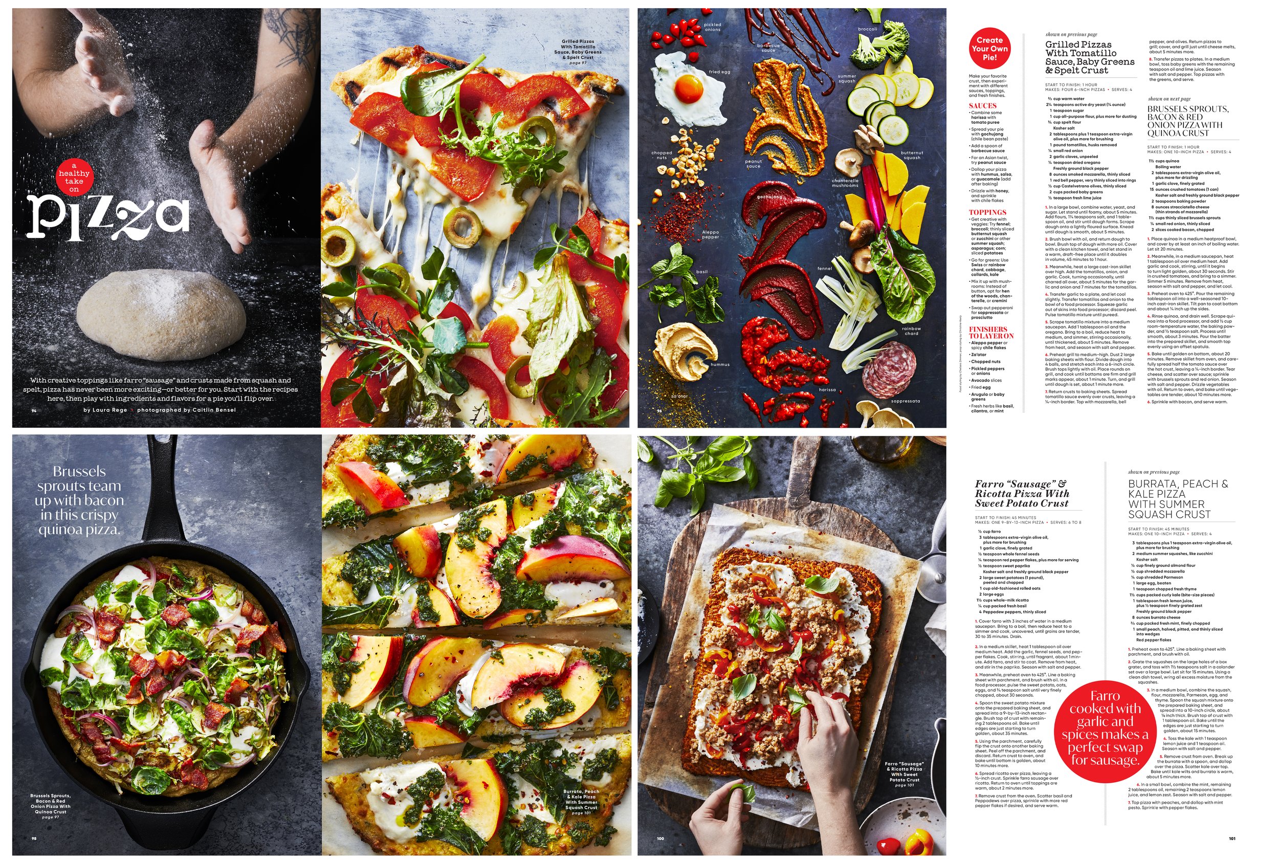 Final Photos and Layout: Food Feature- A Healthy Take Om Pizza