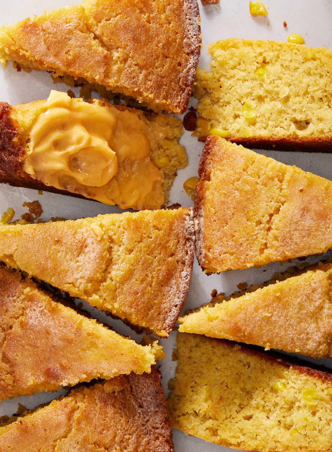 Skillet Cornbread with Hot Honey Butter