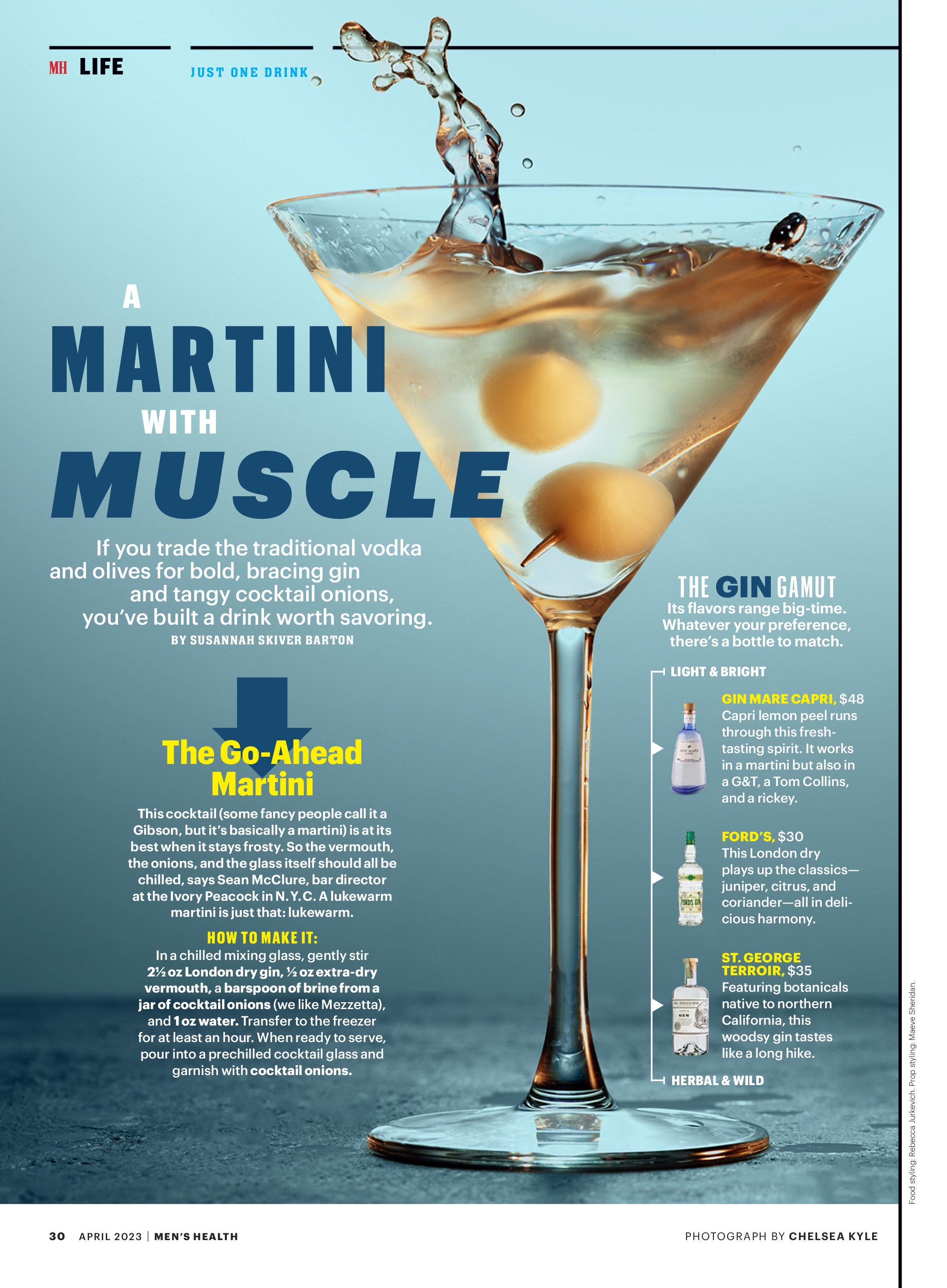 A Martini With Muscle, Men's Health Magazine, April 2023