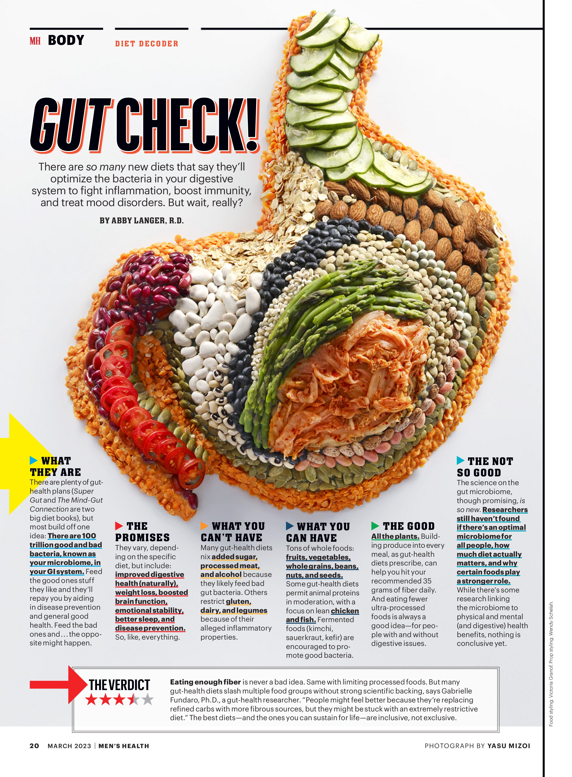 Gut Check!, Men's Health Magazine, March 2023