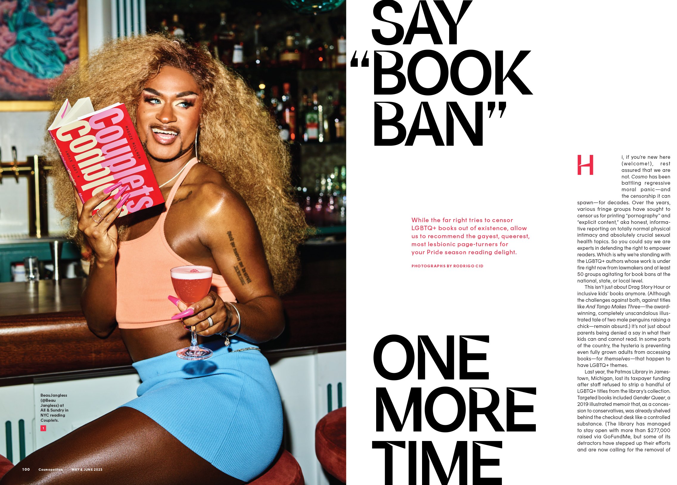 Say "Book Ban" One More Time, Cosmopolitan Magazine, May 2023