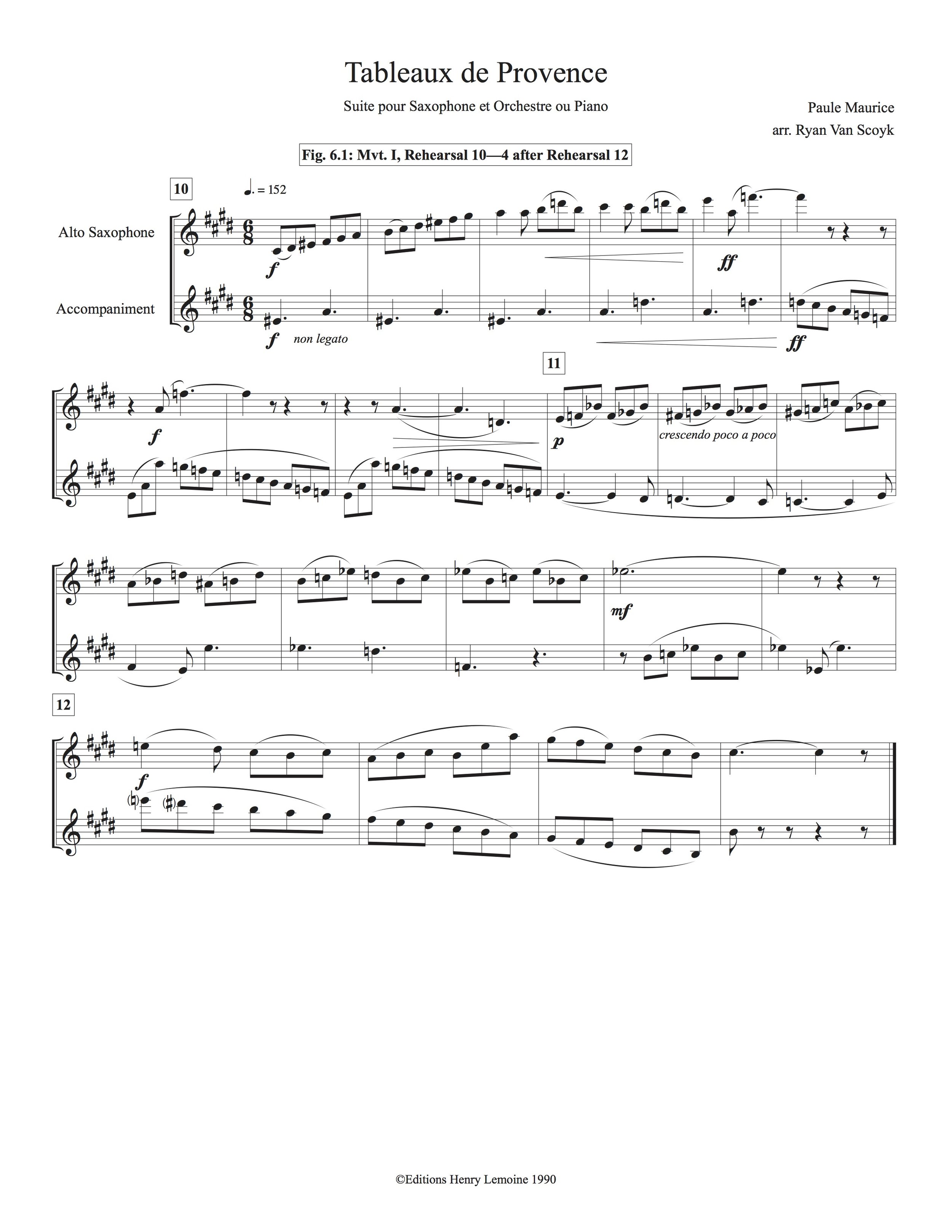 Tableaux De Provence Alto Sax Pdf / Buy Sheet Music Saxophone Classical Baroque Romantic ...